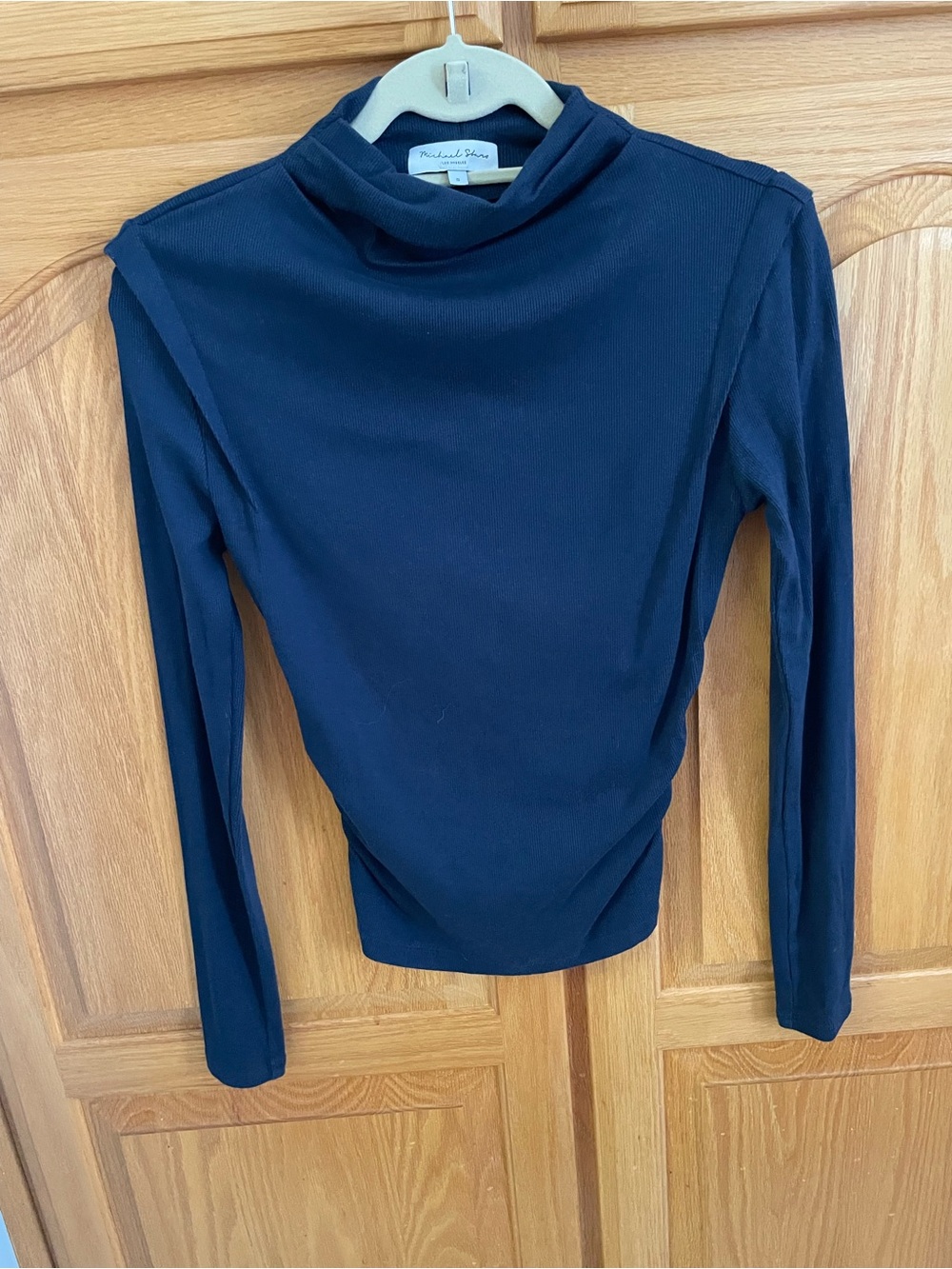 Michael Stars-long Sleeve Mock Neck Top in Nocturnal